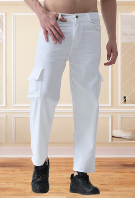 markview Loose Fit Men White Jeans