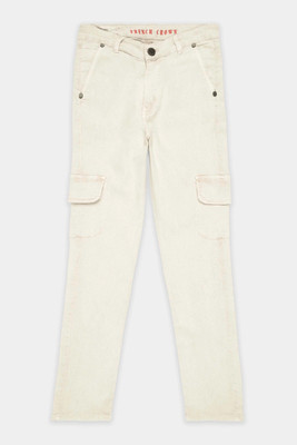 french crown Jogger Fit Women Beige Jeans