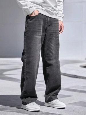 Playfeel Boyfriend Men Dark Grey Jeans