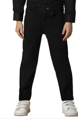 Fashionhub Slim Boys Black Jeans