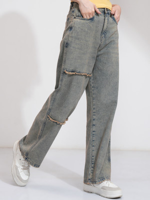 Tokyo Talkies Flared Women Blue Jeans