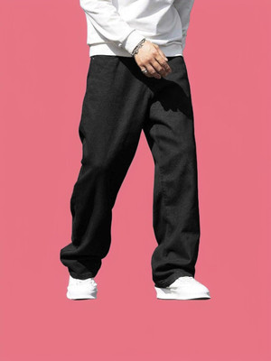Denimdare Relaxed Fit Men Black Jeans