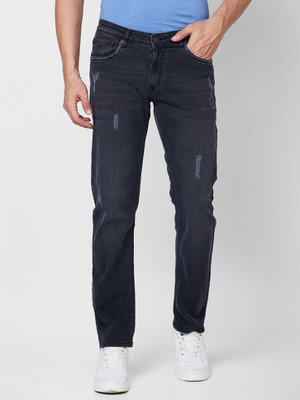GIORDANO Tapered Fit Men Black Jeans