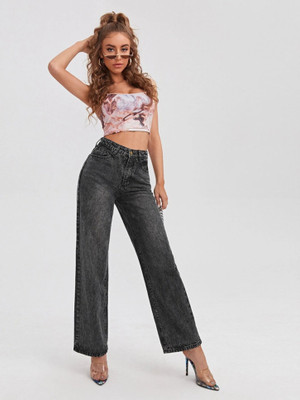 Reya Straight Fit Women Black Jeans