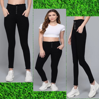 1DAYSTREET Regular Women Black Jeans