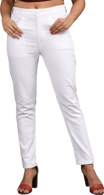 AngelFab Regular Women White Jeans