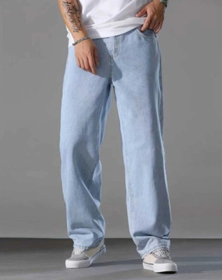 FOXIEFIT Relaxed Fit Men Light Blue Jeans