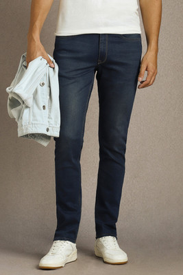 LOUIS PHILIPPE Slim Men Dark Blue Jeans