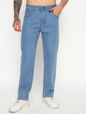 HARE KRISHNA GARMENTS Straight Fit Men Light Blue Jeans