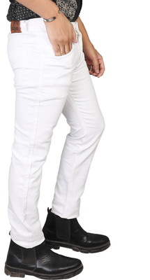 captainsprro Regular Men White Jeans