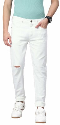 flete Slim Men White Jeans