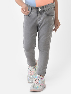 CRIMSOUNE CLUB Slim Girls Grey Jeans