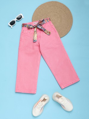 V-MART Regular Girls Pink Jeans