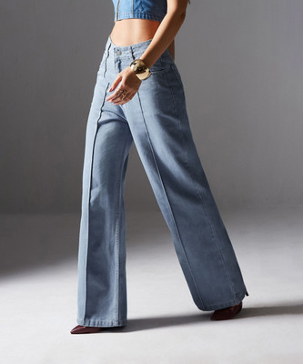 Miss Chase Boot-Leg Women Blue Jeans