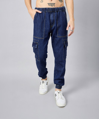 STUDIO NEXX Jogger Fit Men Dark Blue Jeans