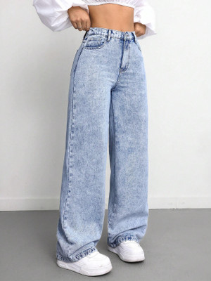 Glossia Relaxed Fit Women Light Blue Jeans