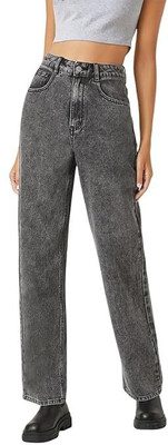 KTCREATIONS Straight Fit Women Grey Jeans