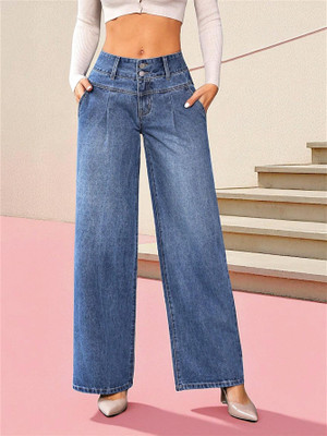 Crazeis Loose Fit Women Blue Jeans