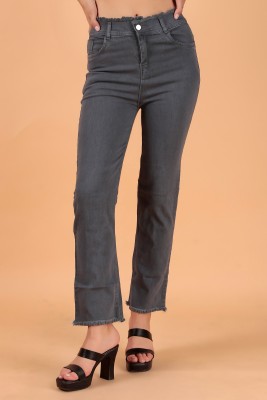 KASHIAN Straight Fit Women Grey Jeans