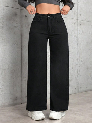 M MODDY Straight Fit Women Black Jeans