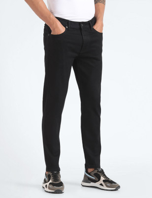 FLYING MACHINE Tapered Fit Men Black Jeans