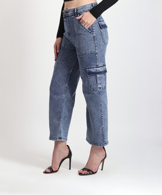 TYFFYN Boot-Leg Women Dark Blue Jeans