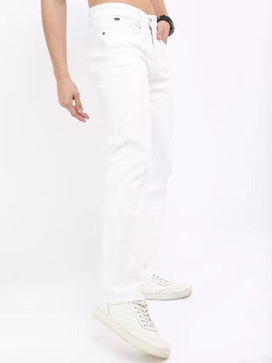 flete Slim Men White Jeans