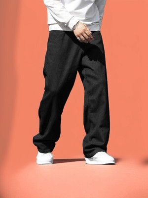 Denimdare Relaxed Fit Men Black Jeans