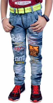 Kundan Slim Boys Light Blue Jeans