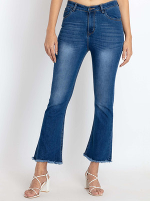 Status Quo Boot-Leg Women Blue Jeans