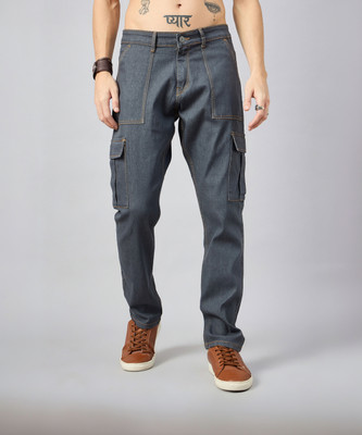 STUDIO NEXX Loose Fit Men Grey Jeans