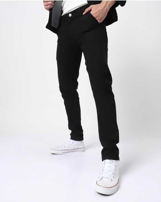 DJ STYLE Slim Men Black Jeans