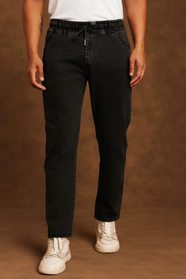 Vastriq Jogger Fit Men & Women Black Jeans