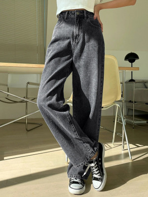 HouseOfCommon Flared Women Dark Grey Jeans