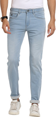 TURTLE Tapered Fit Men Light Blue Jeans