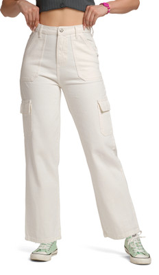 me queen Loose Fit Women White Jeans