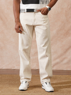 WROGN Relaxed Fit Men White Jeans