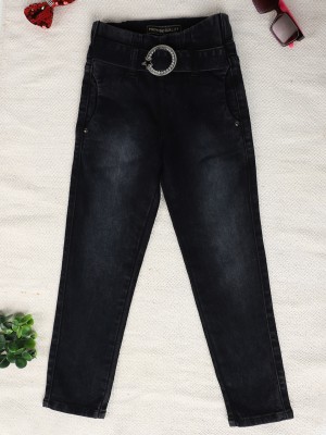 V-MART Regular Girls Black Jeans