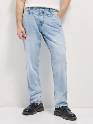 THE BEAR HOUSE Relaxed Fit Men Light Blue Jeans