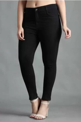 ORSUMSTYLE Slim Women Black Jeans