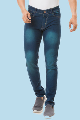 Lzard Slim Men Dark Blue Jeans