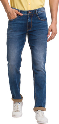 PARX Tapered Fit Men Dark Blue Jeans