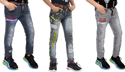 Fandom Collection Regular Boys Multicolor Jeans(Pack of 2)