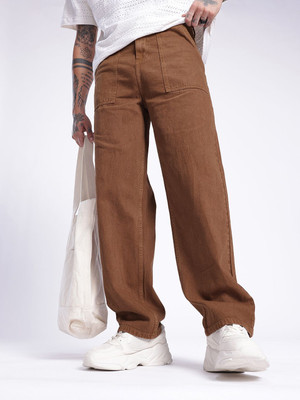 Glitchez Men Brown Jeans