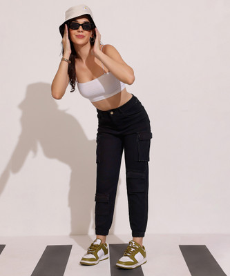 DOLCE CRUDO Regular Women Black Jeans