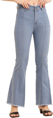 Zeston Boot-Leg Women Light Blue Jeans