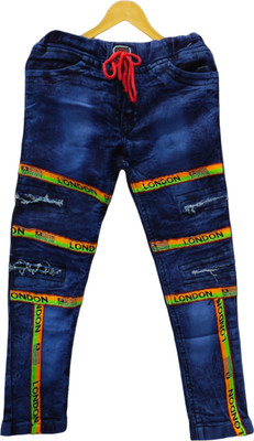FASHION GRAB Regular Boys Dark Blue Jeans