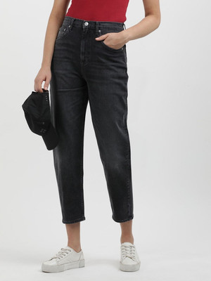 TOMMY HILFIGER Relaxed Fit Women Black Jeans
