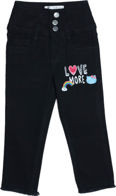 Ywee Slim Girls Black Jeans