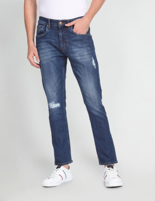 U.S. POLO ASSN. Tapered Fit Men Dark Blue Jeans